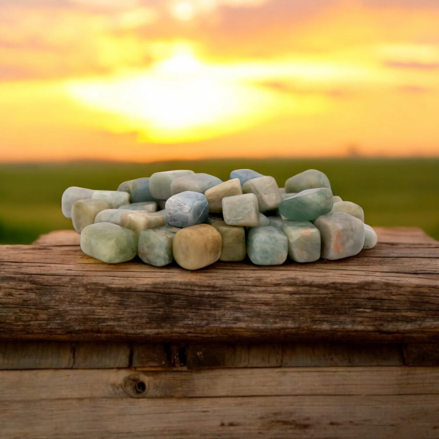 Aquamarine Tumbled Stone price