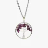 Garnet Pendant - Tree of Life