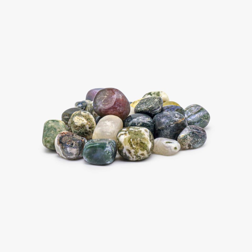Moss Agate Tumbled Stone