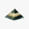natural Black Tourmaline and Selenite Orgone Pyramid
