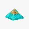buy online Aquamarine and Clear Crystal Orgone Pyramid