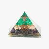 Rose Quartz, Amethyst, and Malachite Orgone Pyramid