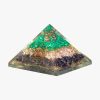 buy online Rose Quartz, Amethyst, and Malachite Orgone Pyramid