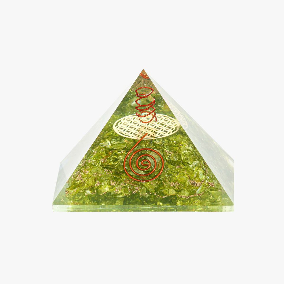 Peridot Orgone Pyramid