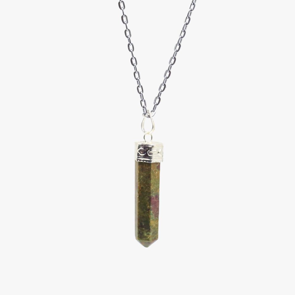 Ruby Fuchsite Pendants - With Bail