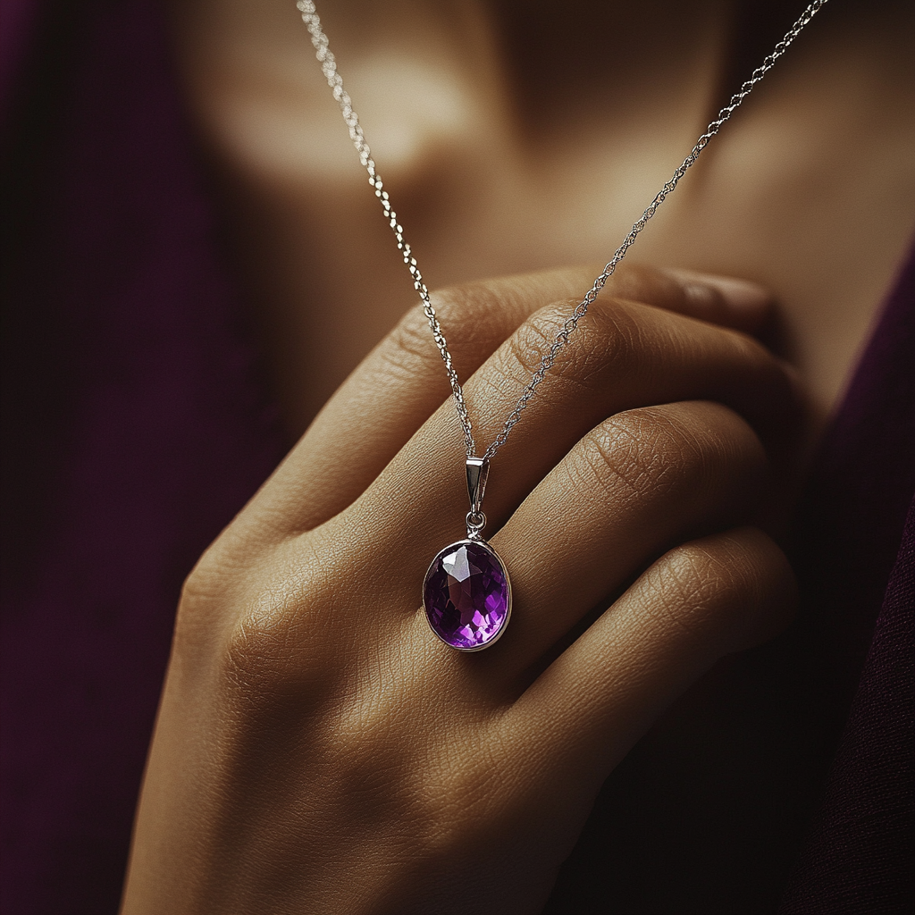 Tocrystal Gallery Amethyst Pendant