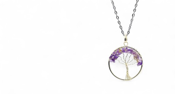 Amethyst Tree of Life Pendant Online India