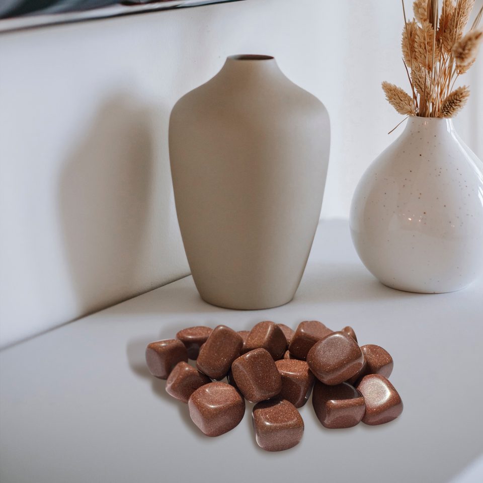 Red Goldstone Tumble Stone