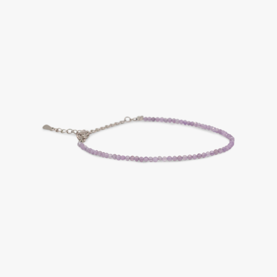 Amethyst Beads Anklet