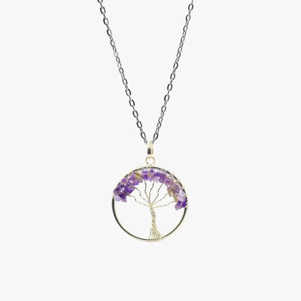 Amethyst Tree of Life Pendant