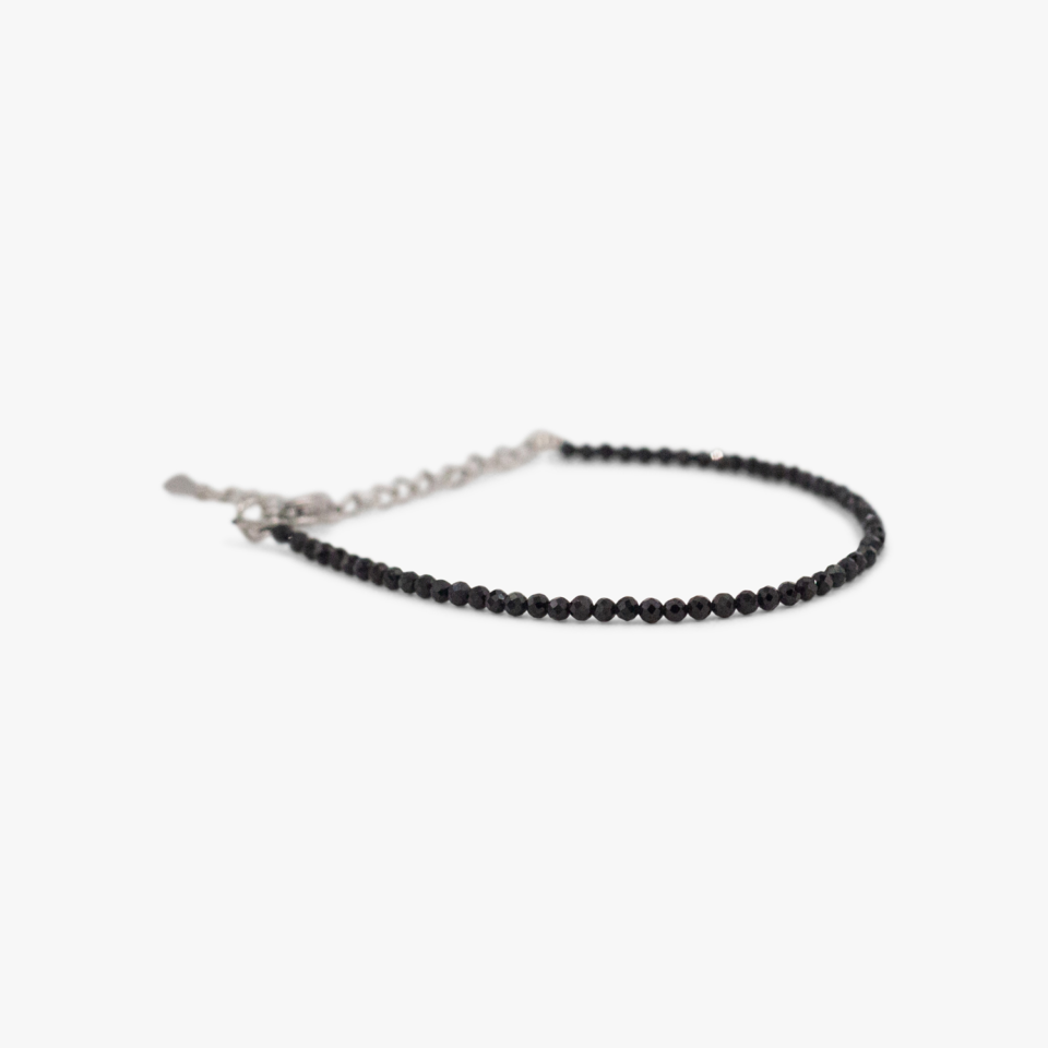 Black Tourmaline Beads Anklet
