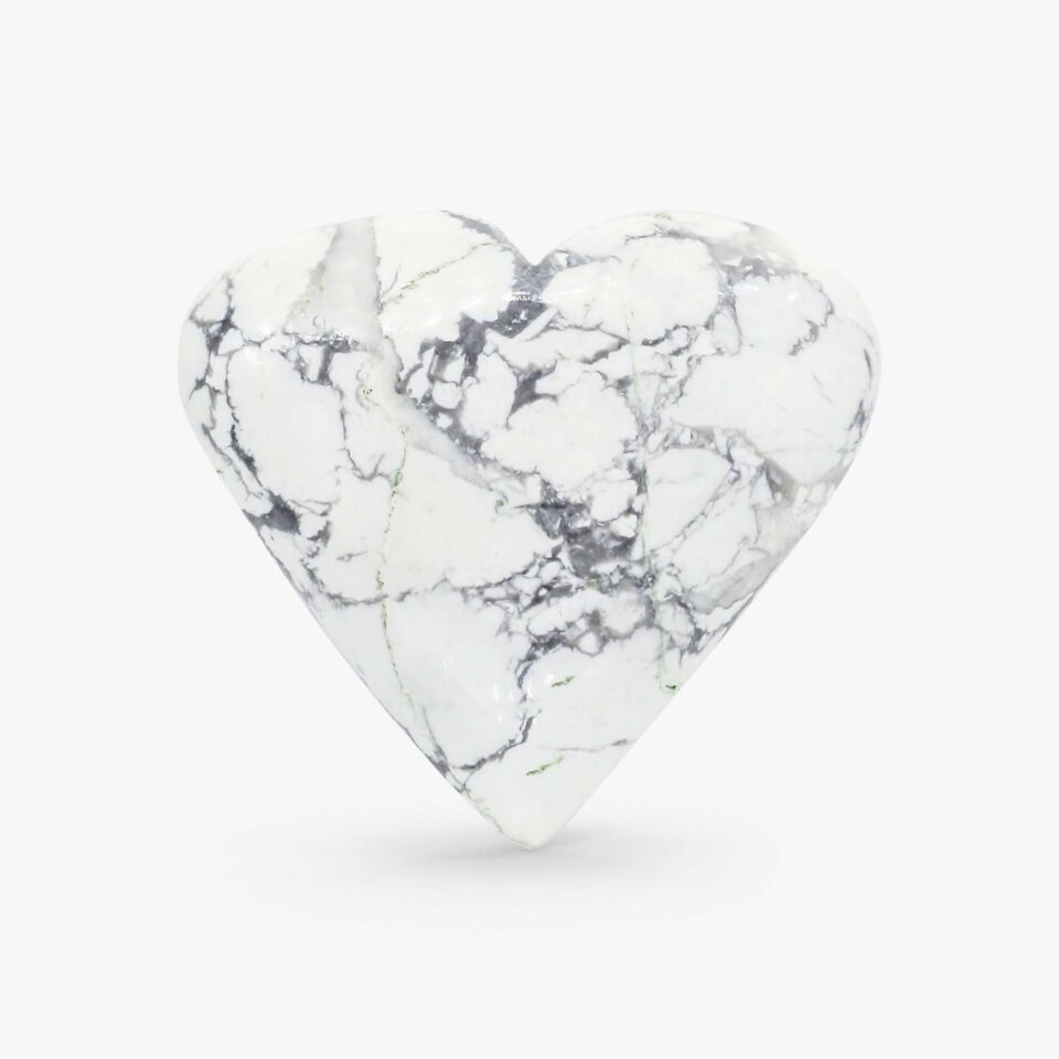 Howlite Heart