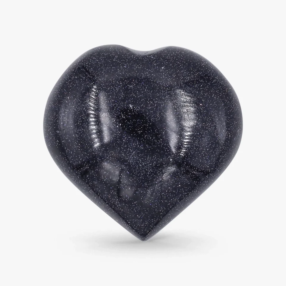 Blue Goldstone Heart
