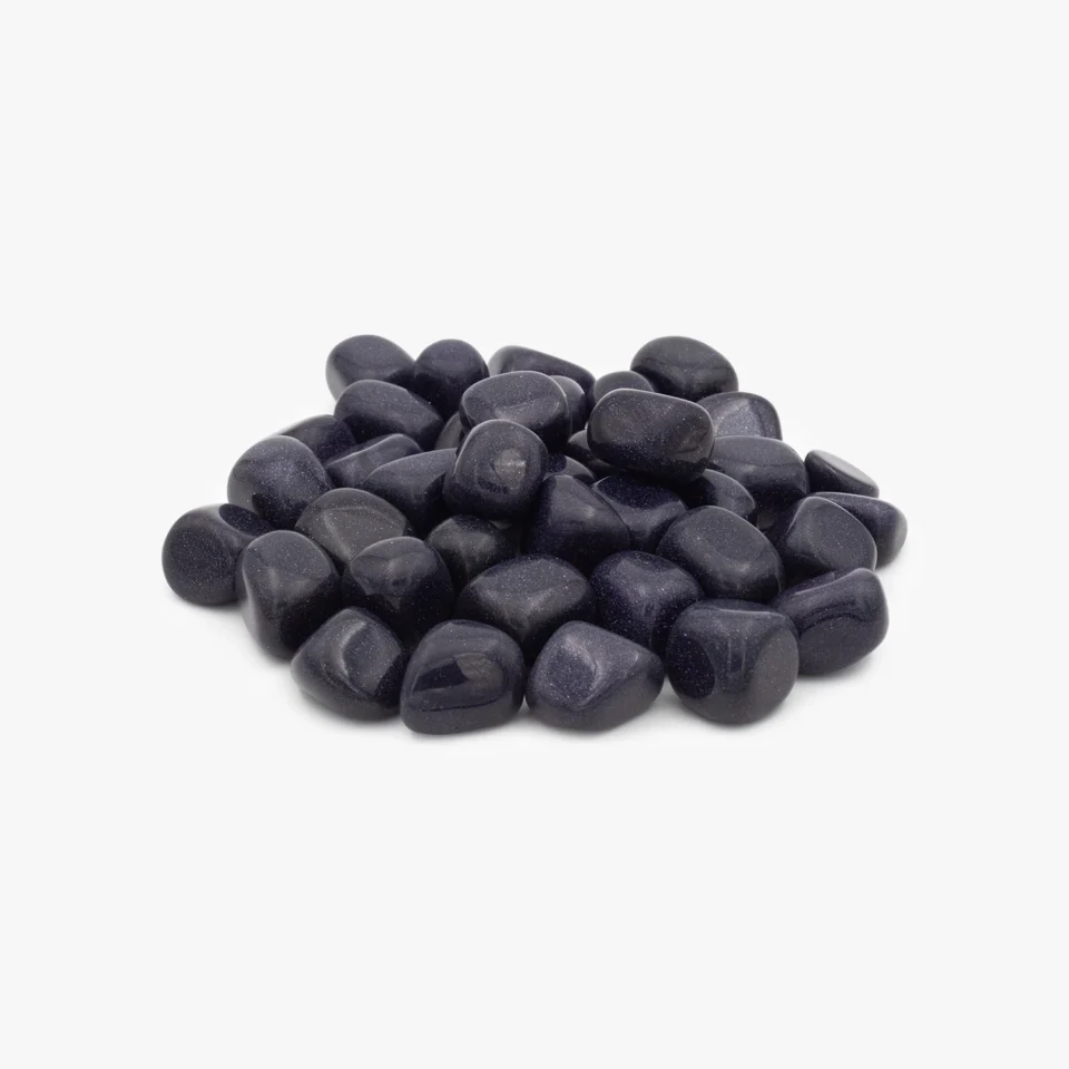 Blue Goldstone Tumbled Stone