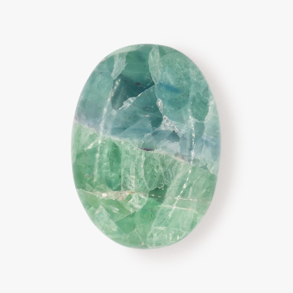 Green Fluorite Palm Stone