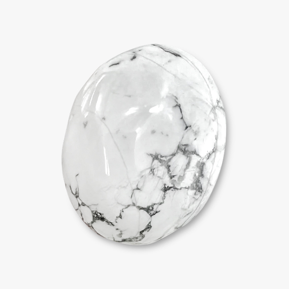 Howlite Palm Stone