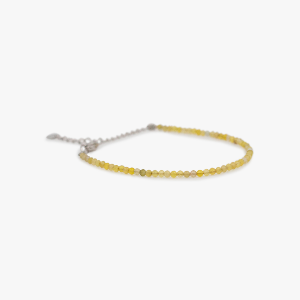 Lemon Quartz Beads Anklet