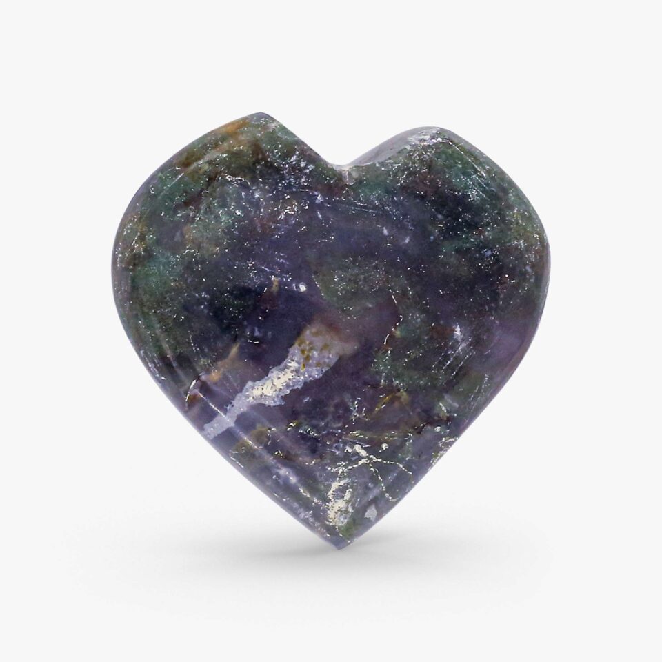 Moss Agate Heart