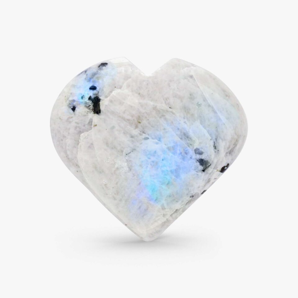 Rainbow Moonstone Heart