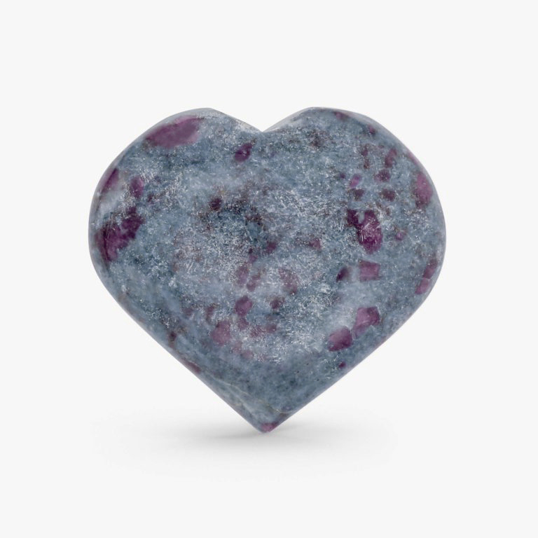 Ruby Kyanite Heart