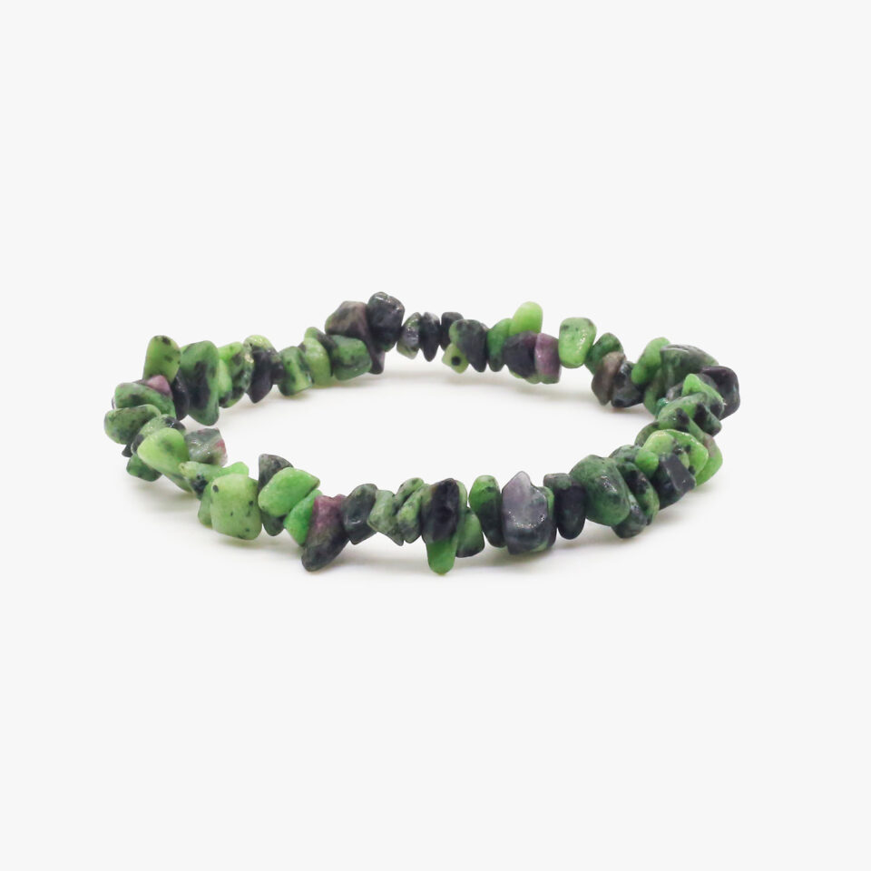 Ruby Zoisite Chips Bracelet