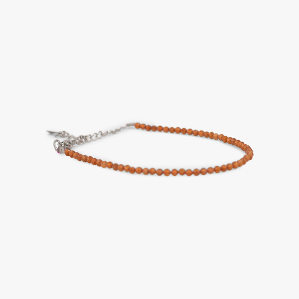 Smoky Quartz Beads Anklet