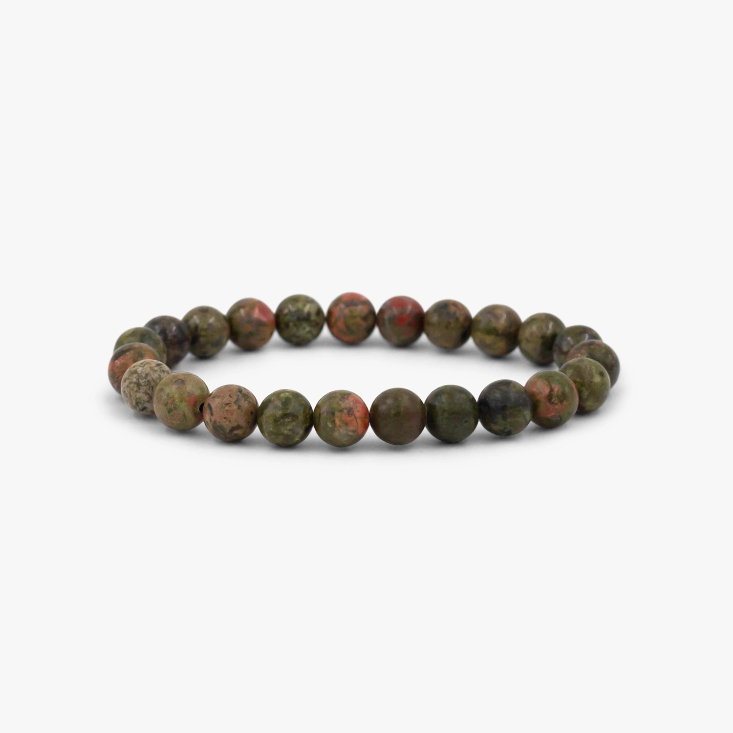 Unakite Beads Bracelet