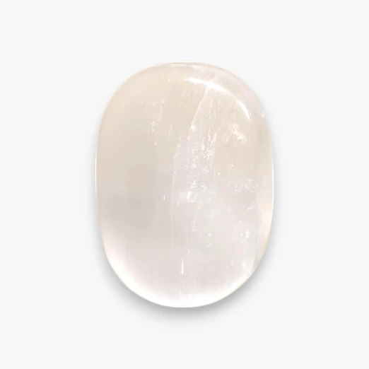 Selenite Palm Stone