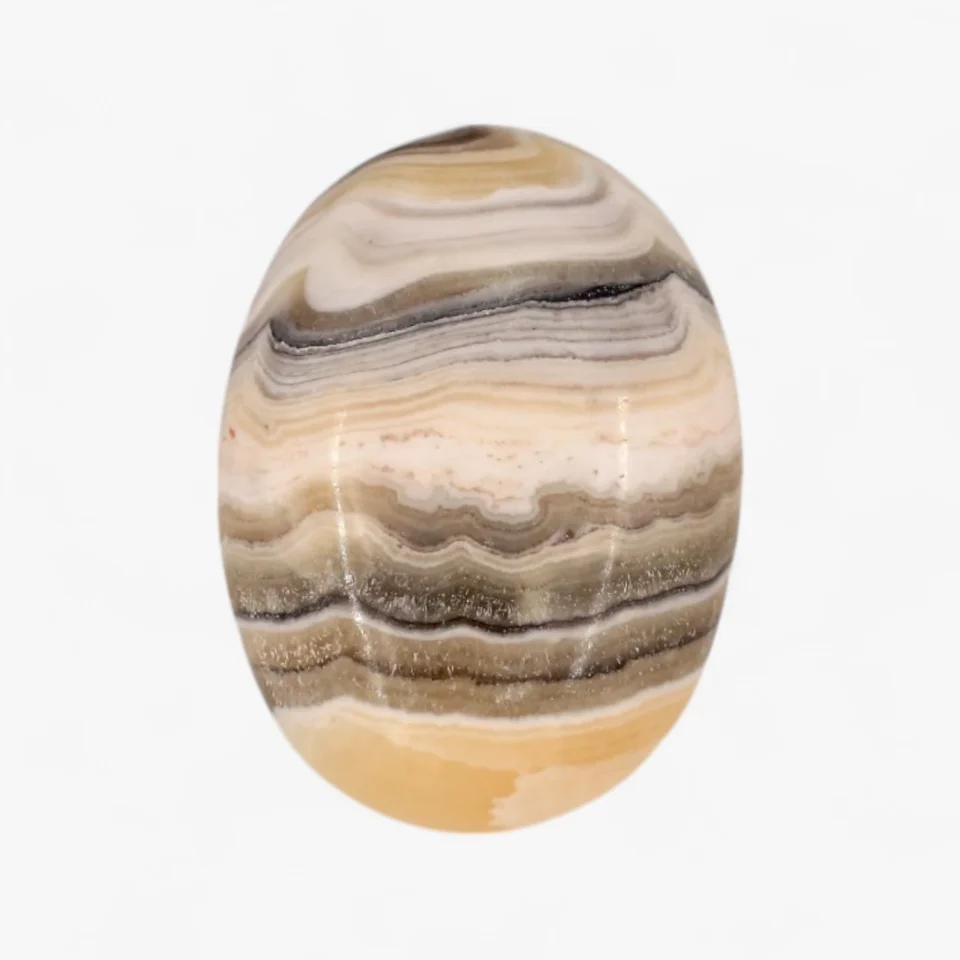 Zebra Calcite Palm Stone