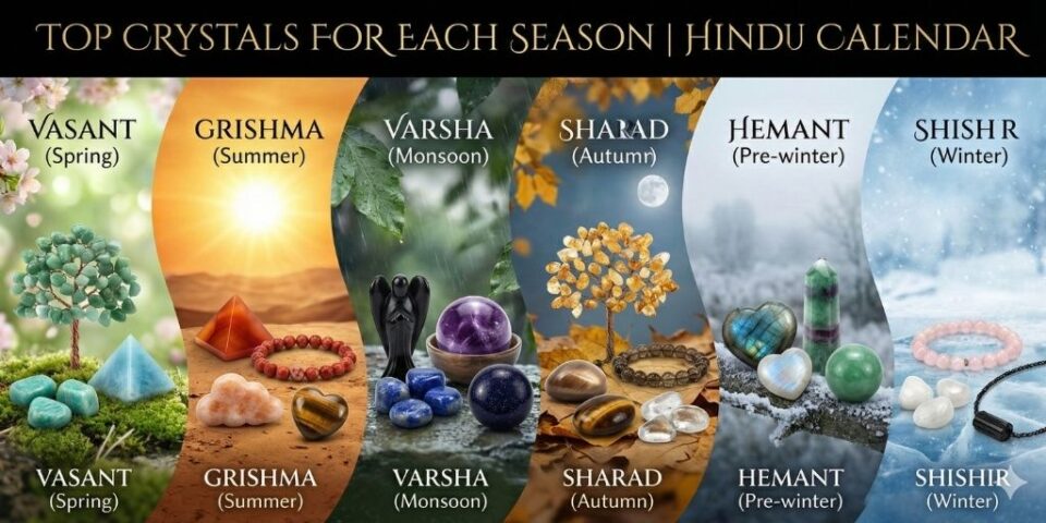 Top Crystals for Each Season According to the Hindu Calendar